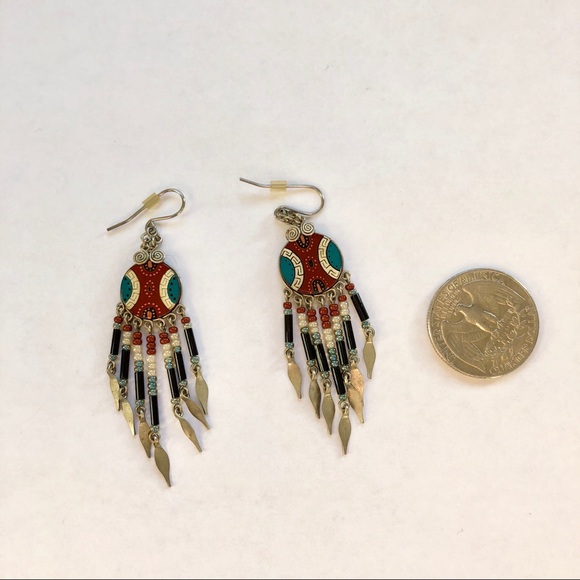 Southwestern Style Chandelier Earrings - Picture 3 of 3